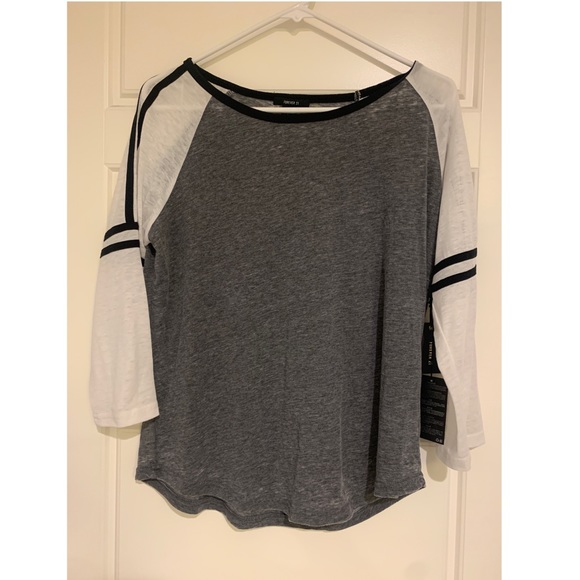 NWT Forever 21 Grey Shirt - Picture 1 of 6